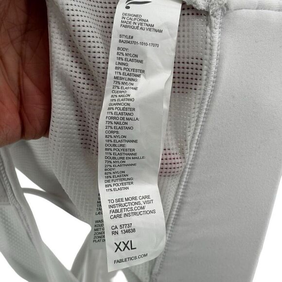 FABLETICS FAYE MEDIUM IMPACT SPORTS BRA II White XXL - Picture 6 of 9